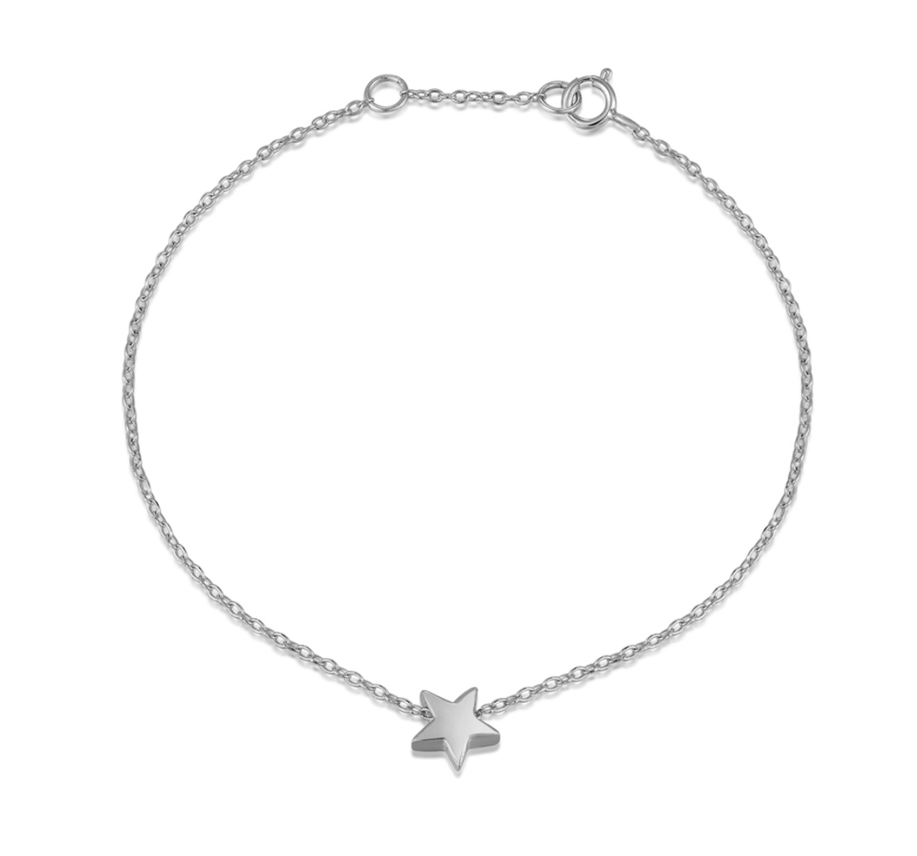 Bracciale stella liscio