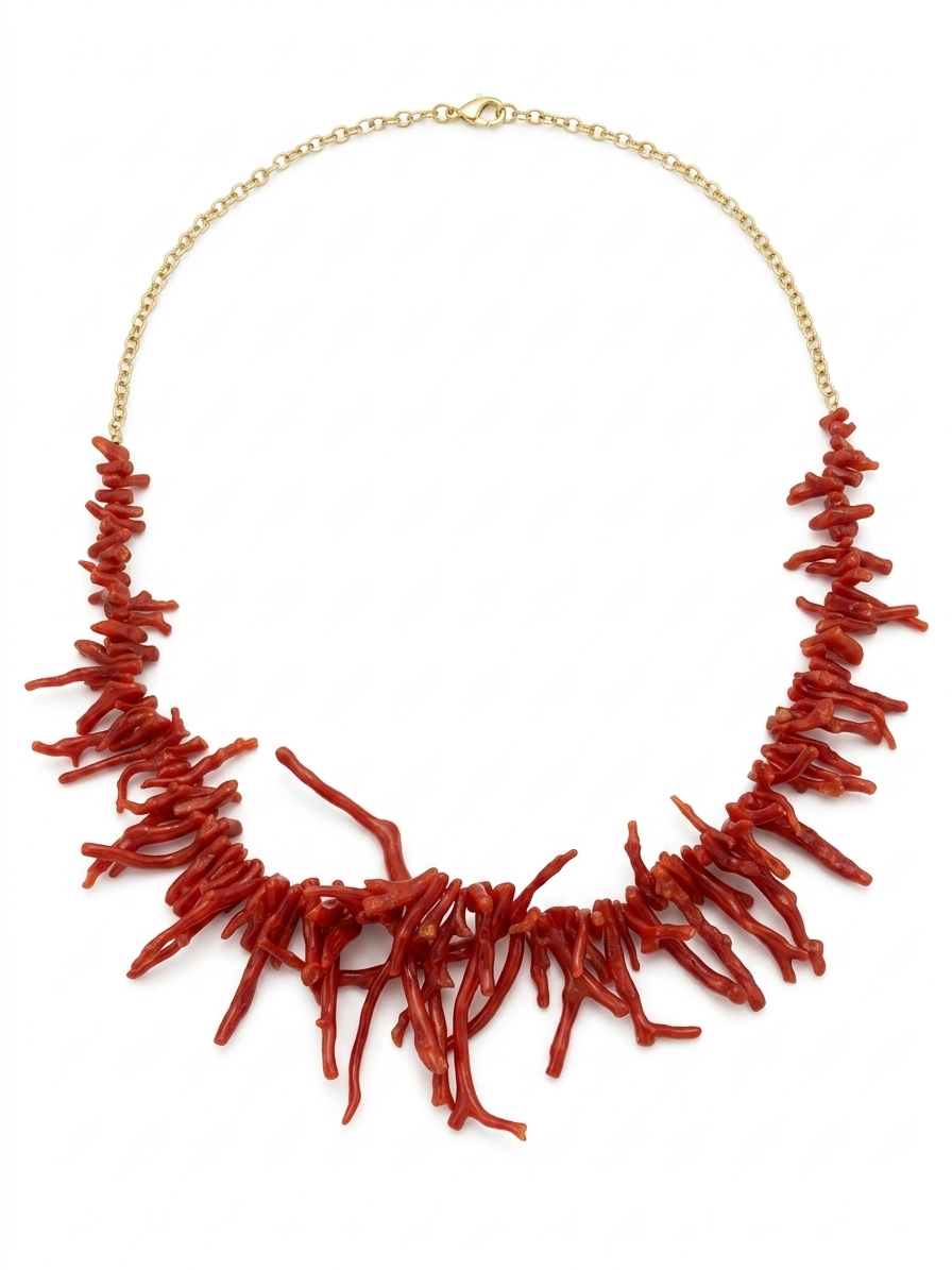 Collana Frangia Corallo