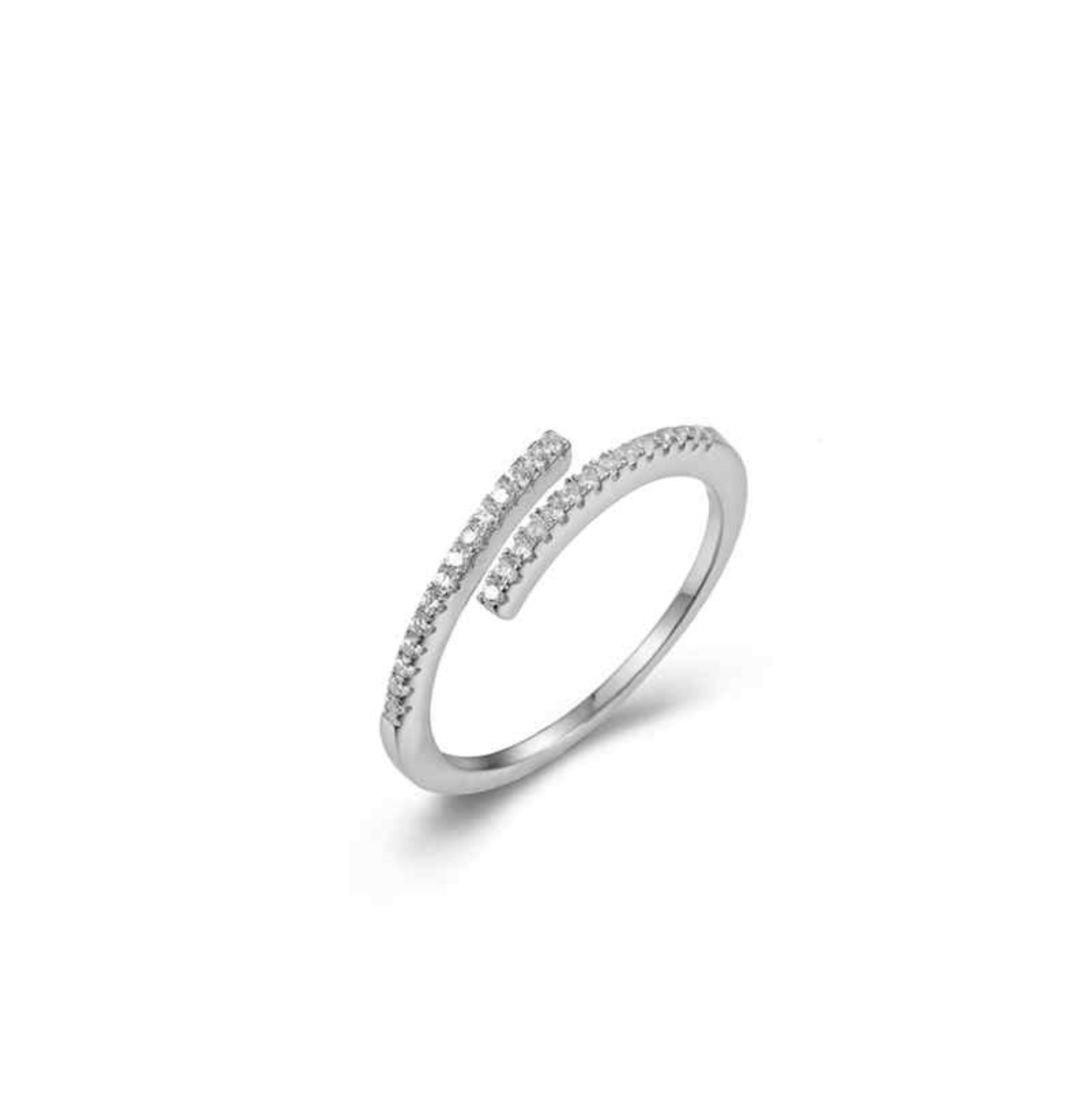 Anello Kim argento925 Rodiato Zirconi Fofo Somani