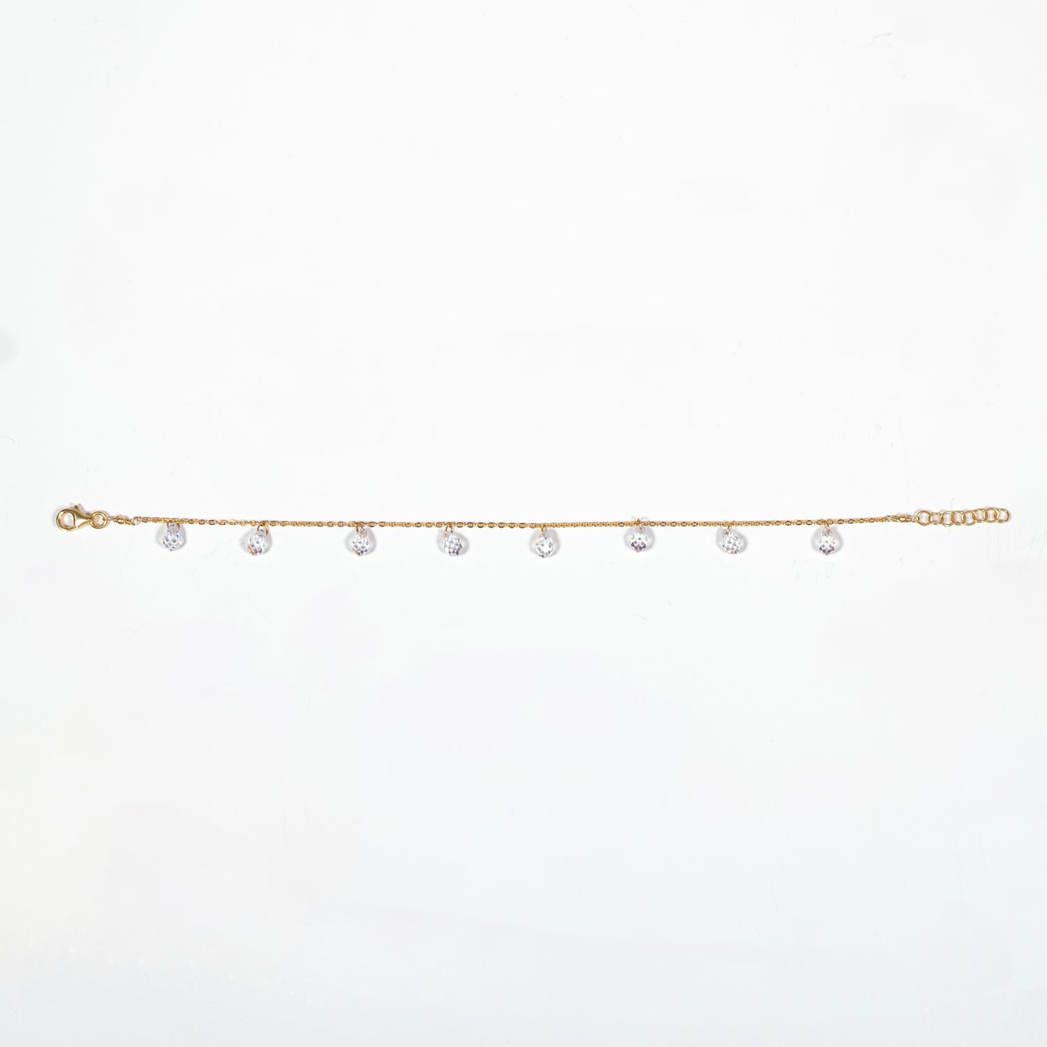 Bracciale Eternal - Gold argento 925 placcato oro 18k e zirconi Bianchi Fofo Somani