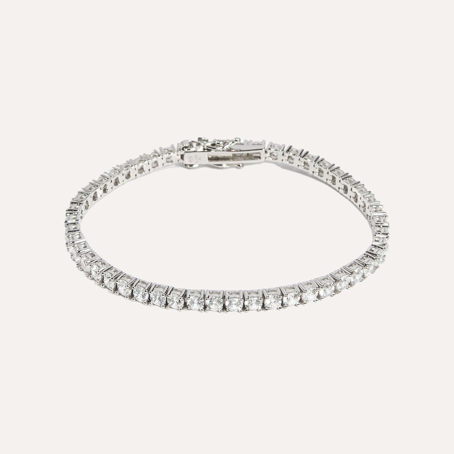 Bracciale Tennis Grande argento925 rodiato e zirconi Fofo Somani