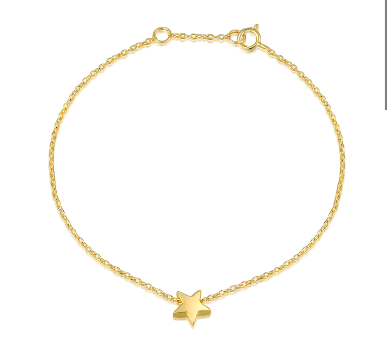 Bracciale stella liscio