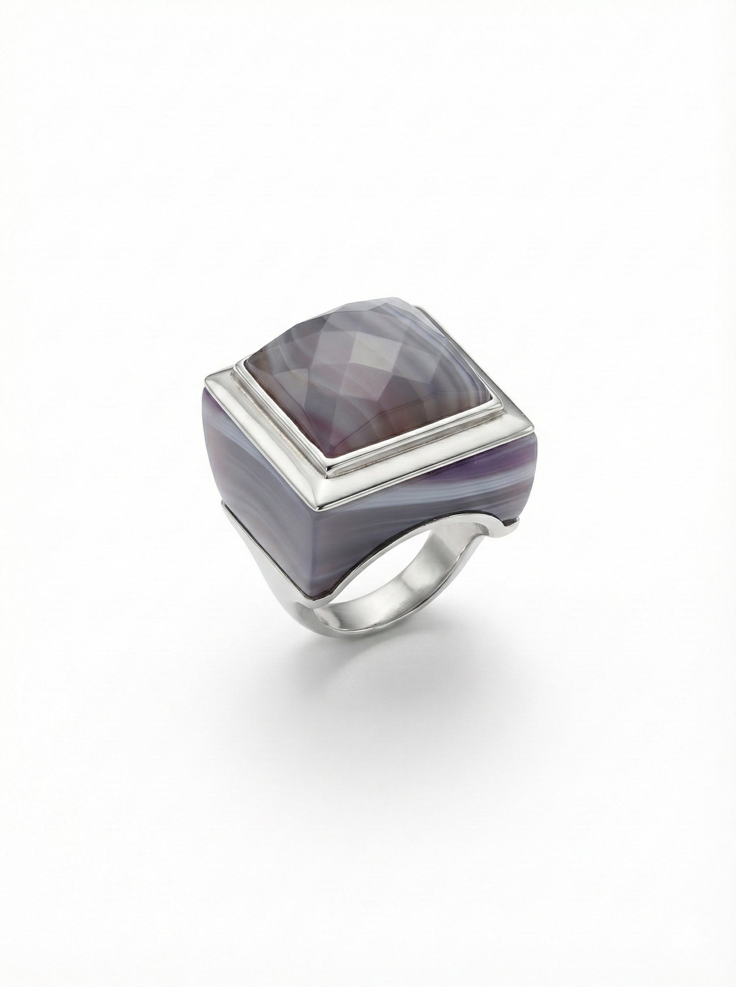 Anello Agata Grigia
