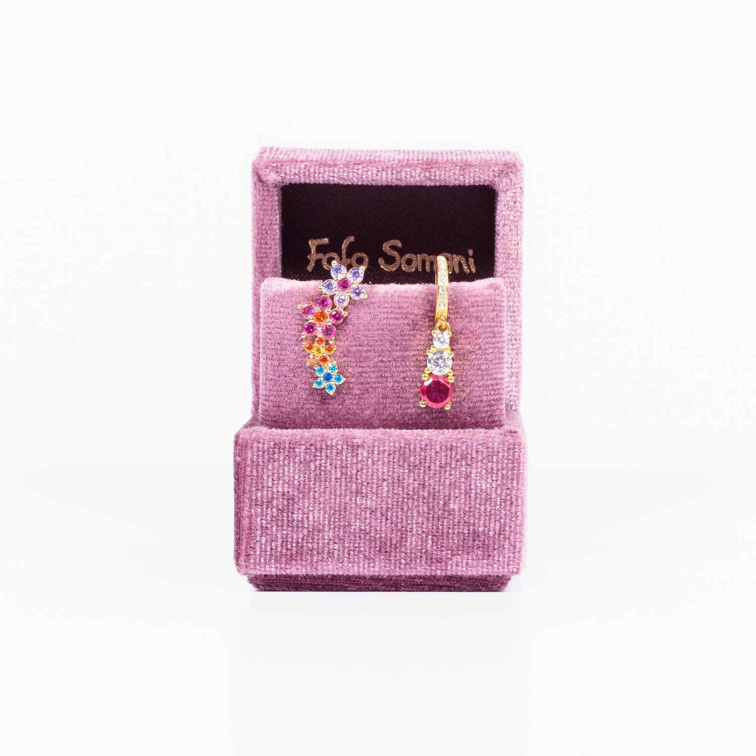 Cerchietto Clio Argento925 Zirconi Blu Fofo Somani Confezione