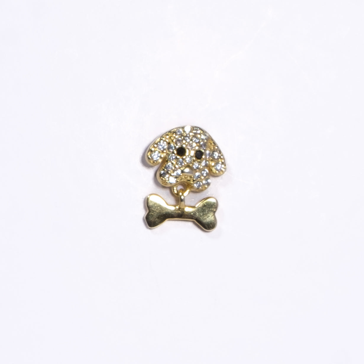 Cerchietto Doggy Orecchino in argento 925 placcato oro 18k e zirconi Fofo Somani 2