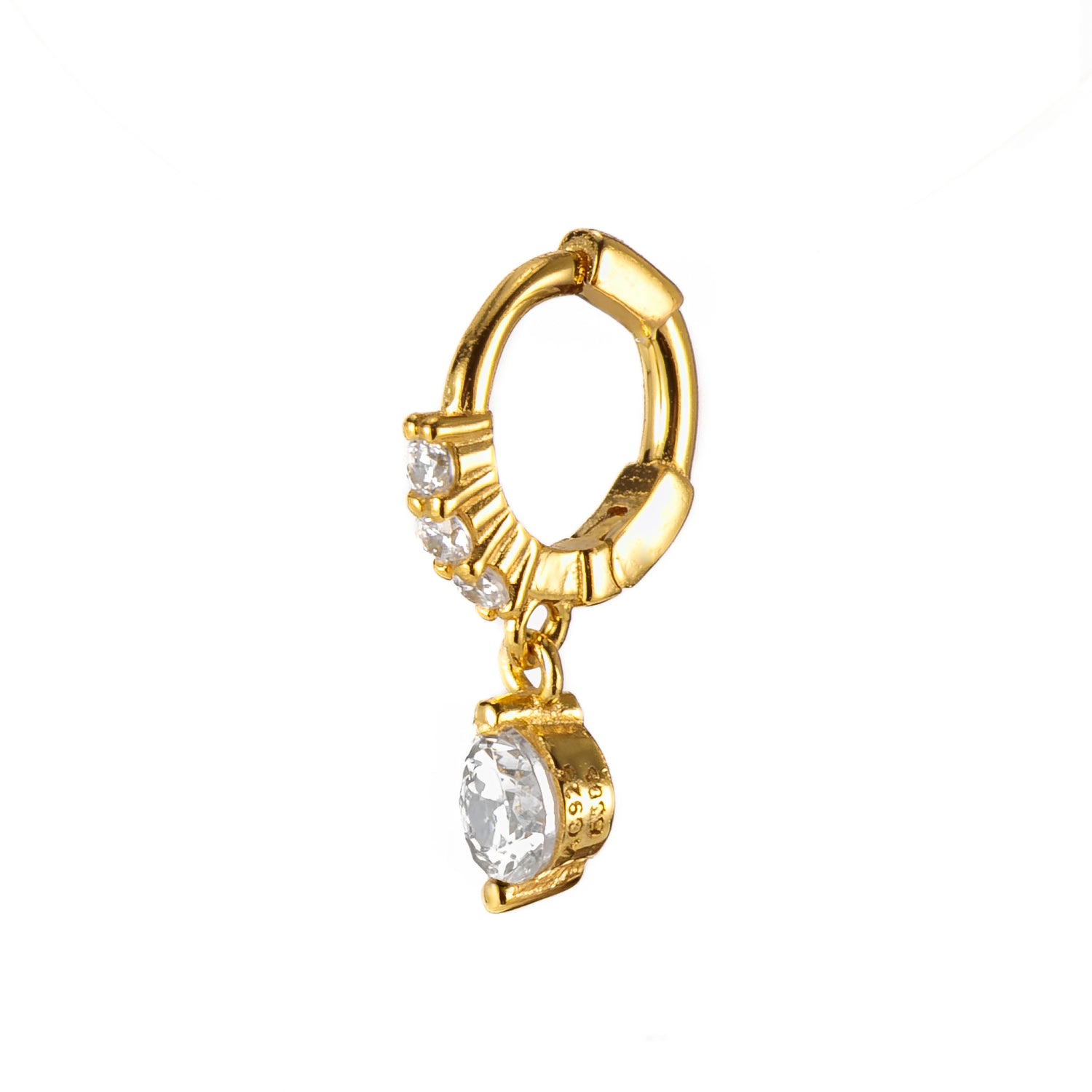 Cerchietto Mini Luce Argento925 Placcato Oro18k Zirconi Fofo Somani