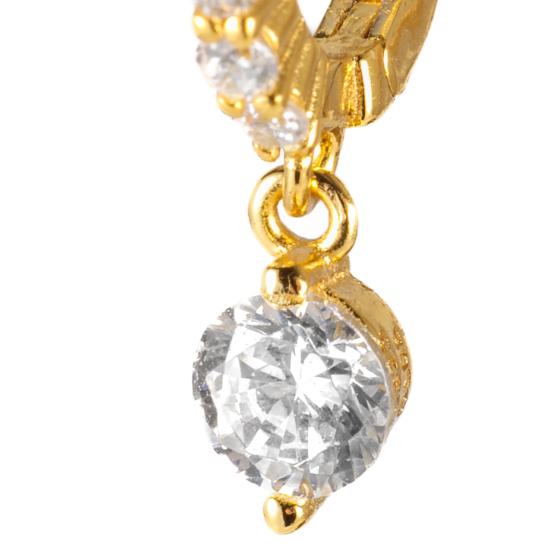 Cerchietto Mini Luce Dettaglio Argento925 Placcato Oro18k Zirconi Fofo Somani