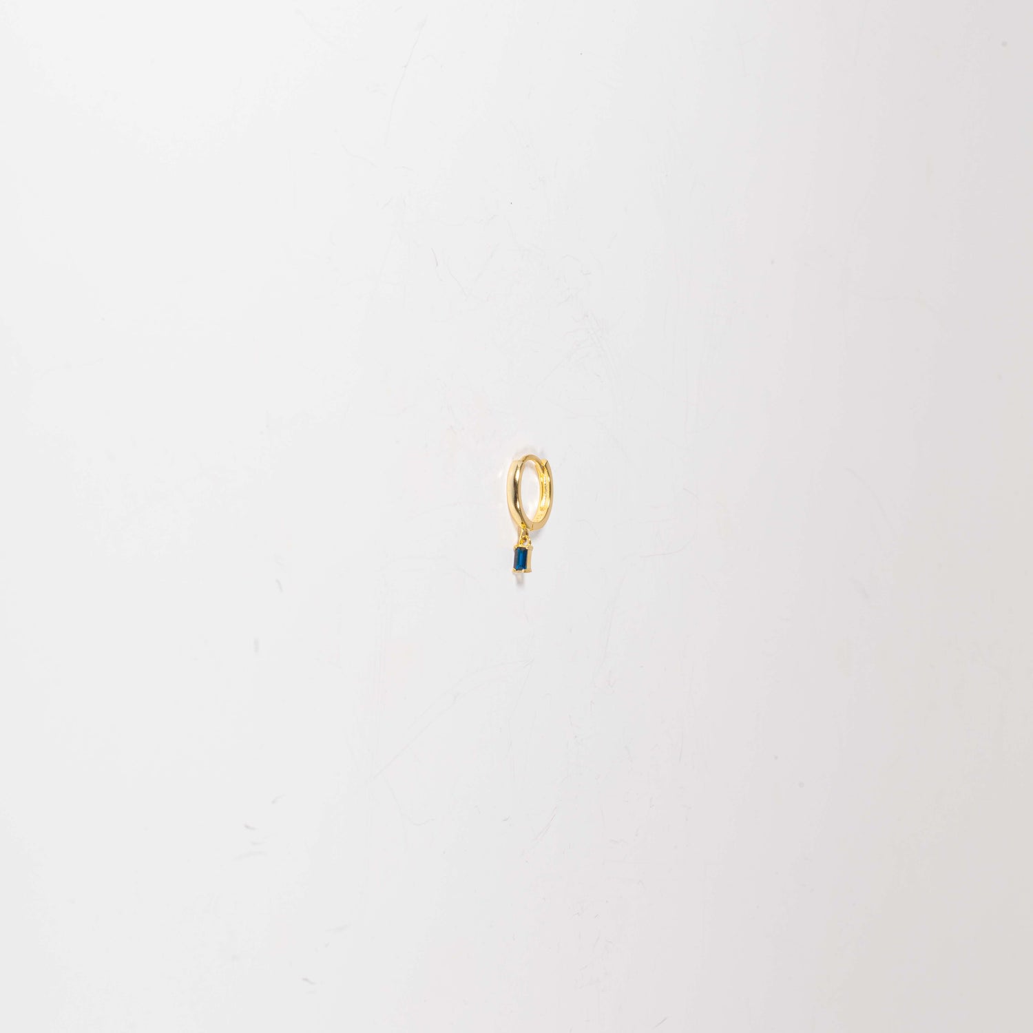 Cerchietto Miss in argento 925 placcato oro 18k e zirconi Blu rettangolari Fofo Somani