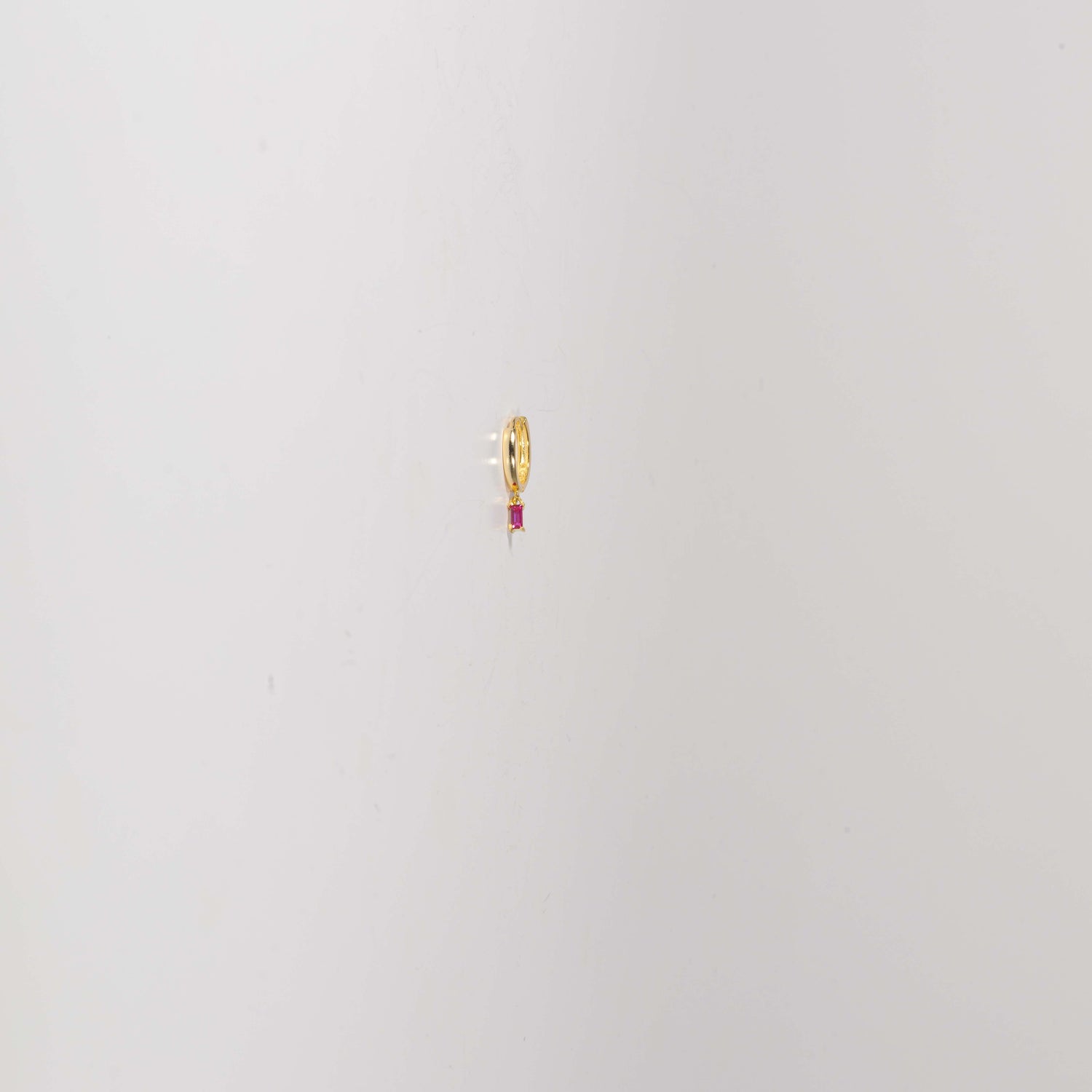 Cerchietto Miss in argento 925 placcato oro 18k e zirconi fucsia rettangolari Fofo Somani