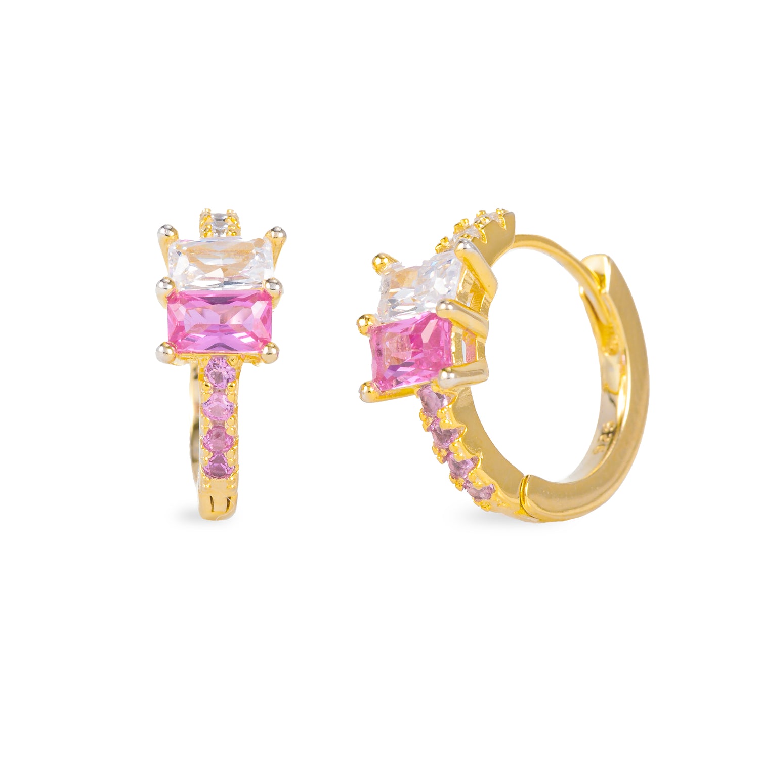 Cerchietto Pinky Argento925 Placcato Oro18k Zirconi Fofo Somani