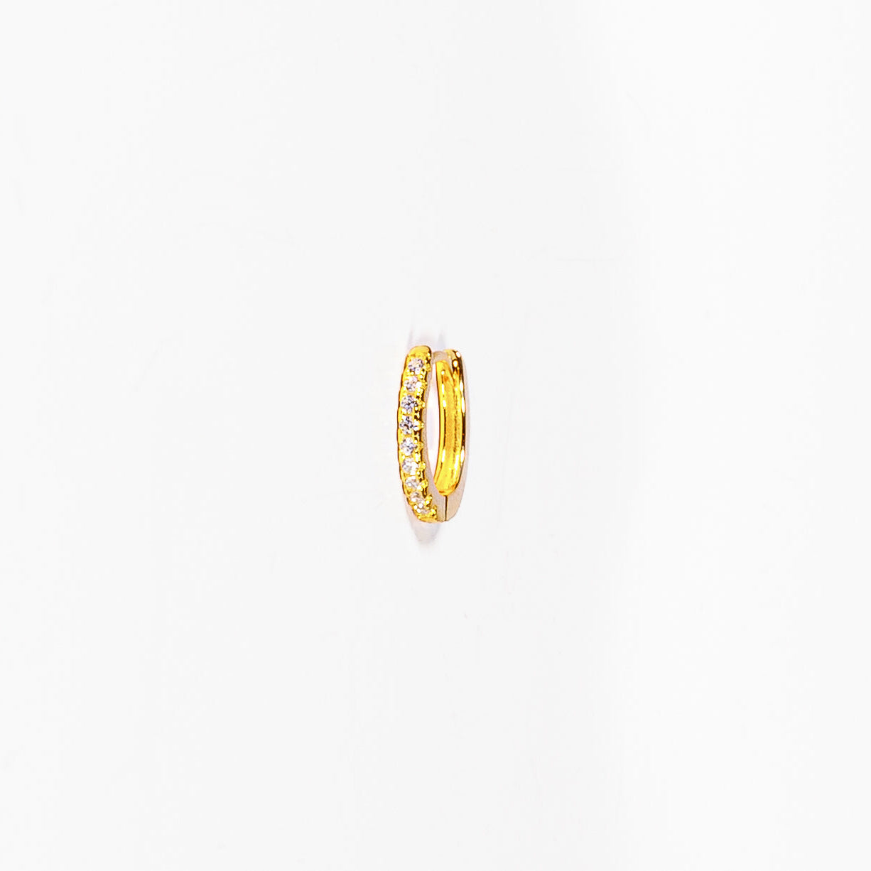 Cerchietto Standard Oro argento 925 placcato oro 18k e zirconi Bianchi Fofo Somani