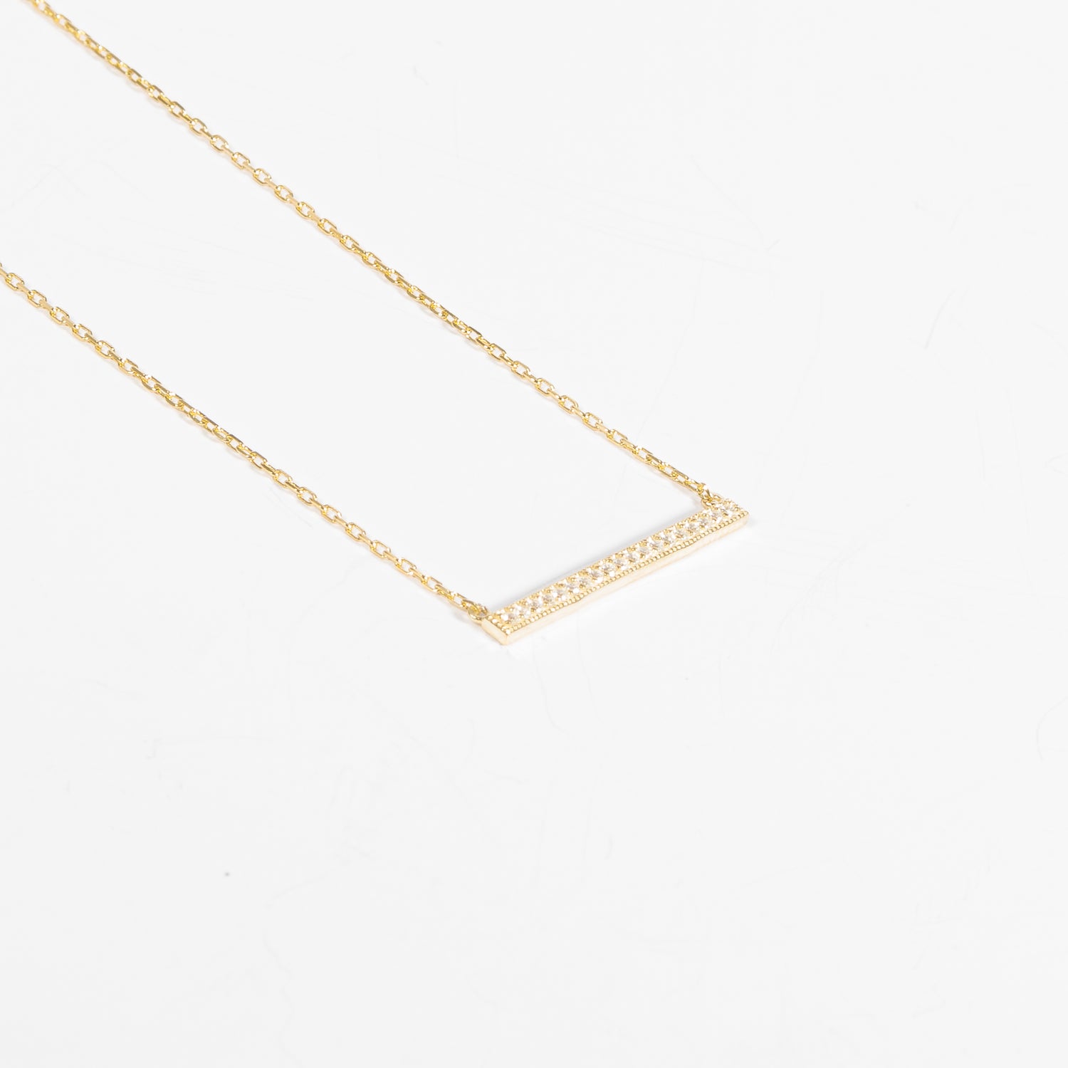 Collana Barretta Zirconata Gold