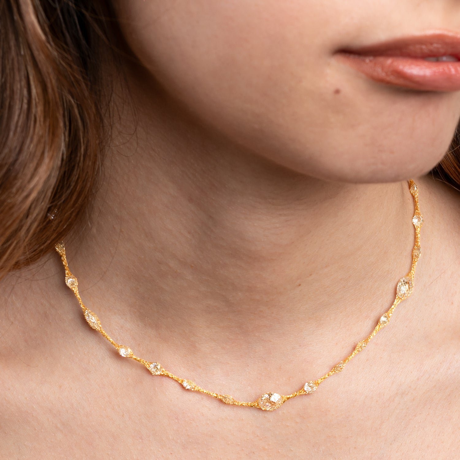 Collana Calza Corta Modella Oro 18k Fofo Somani