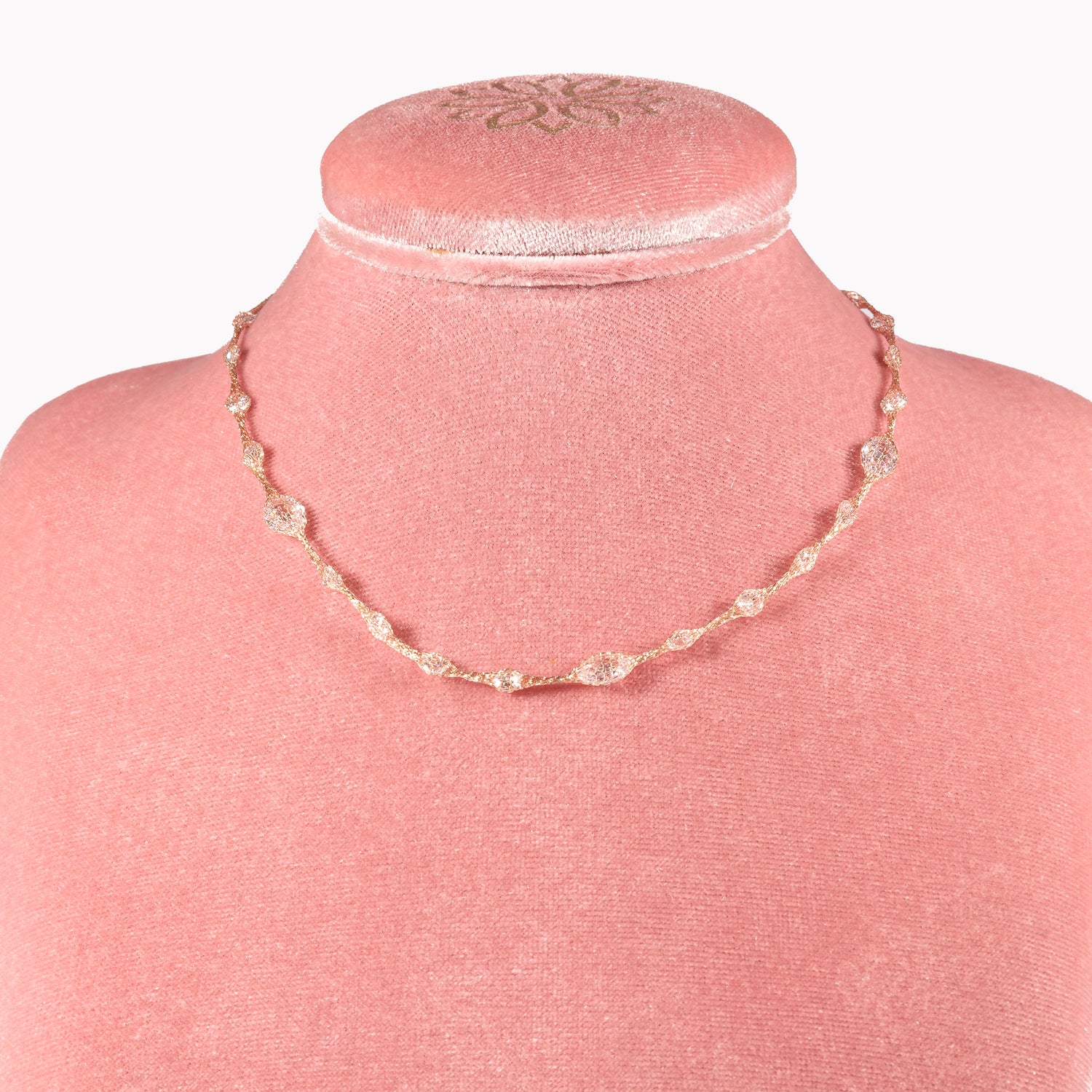 Collana Calza Corta Oro Rosa Fofo Somani