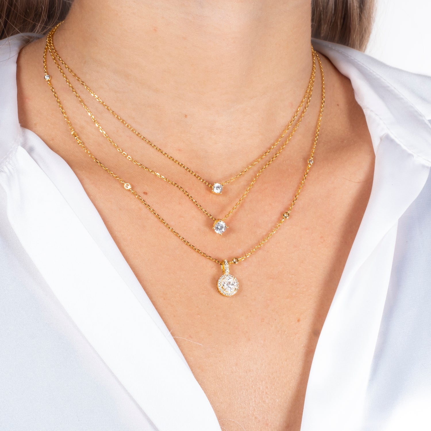 Collana Girocollo Fara Argento925 Placcato Oro Fofo Somani