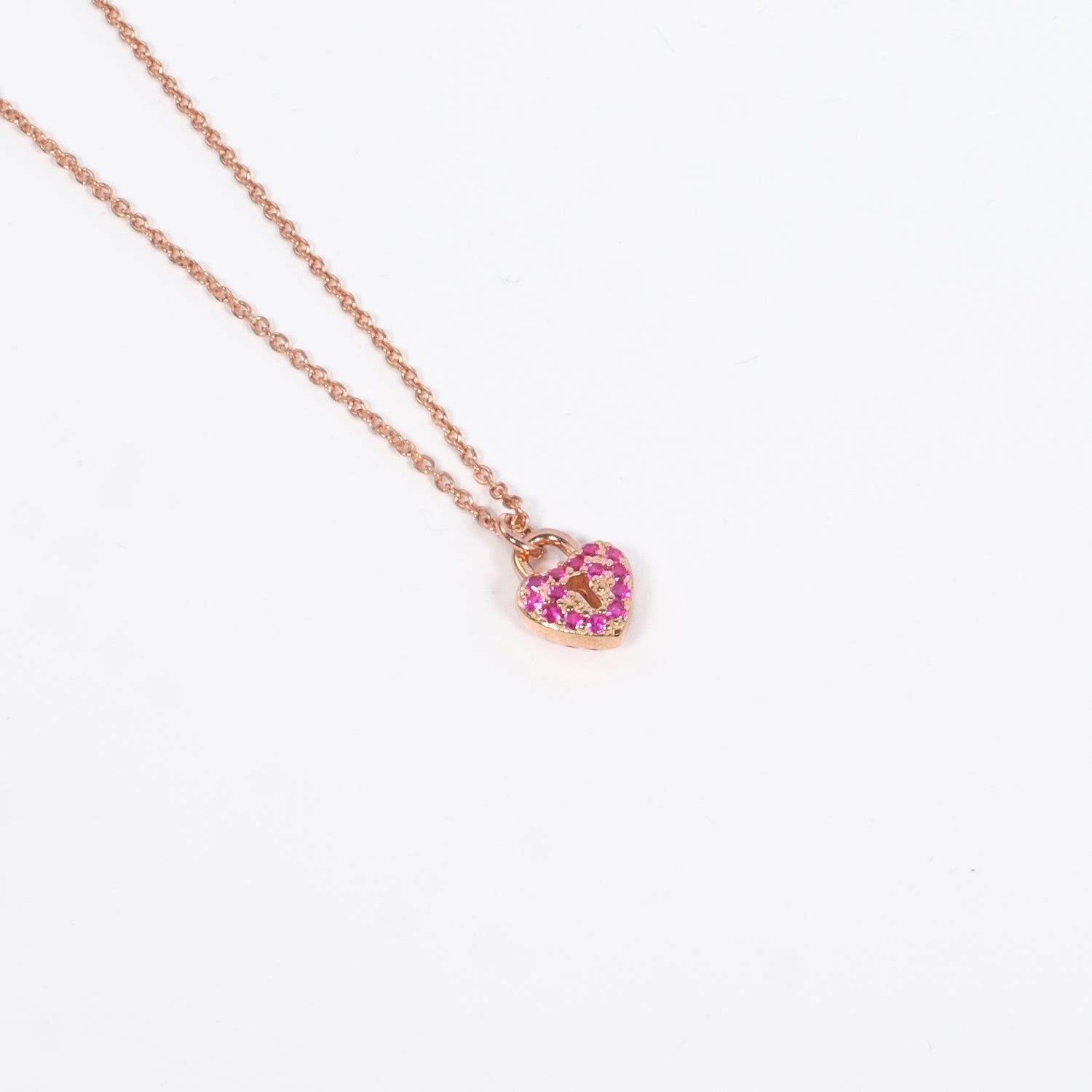 Collana Girocollo Secret Heart Argento925 Placcato OroRosa Fofo Somani