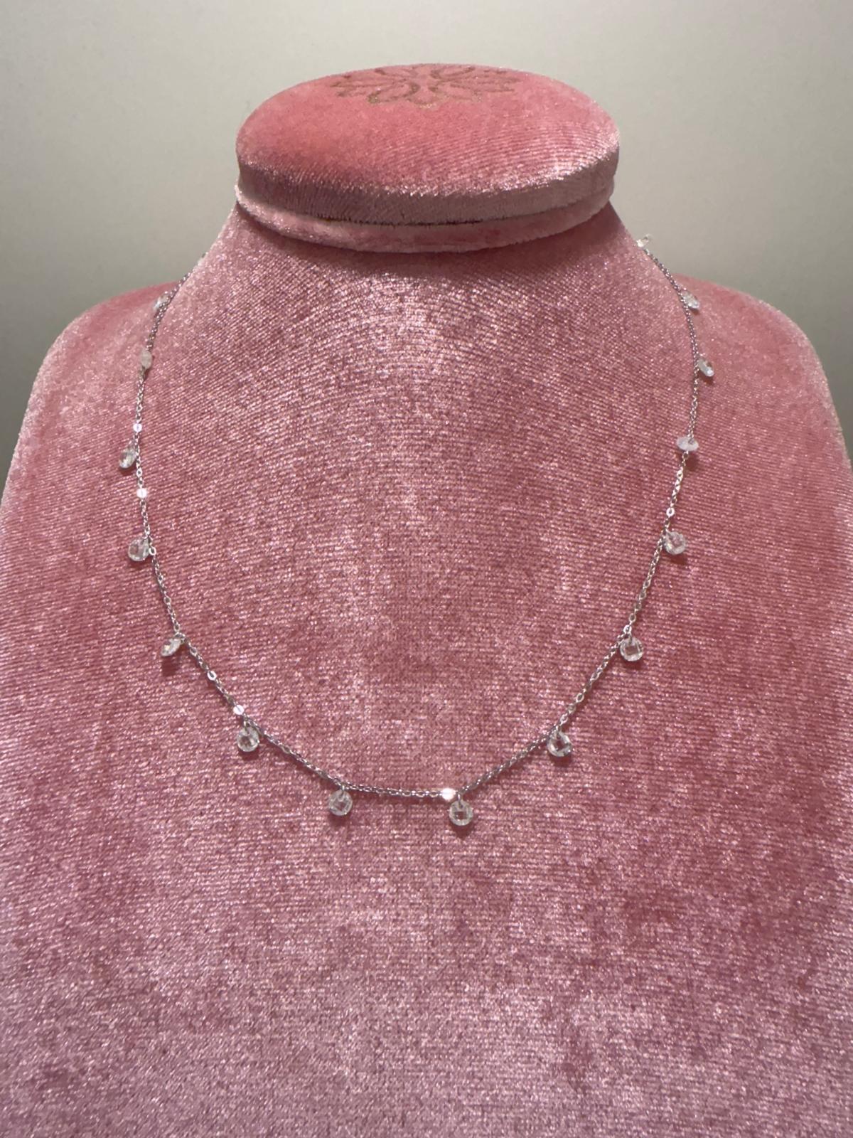 Collana MustHaveWhiteBlack Argento925 Rodiato Zirconi Fofo Somani