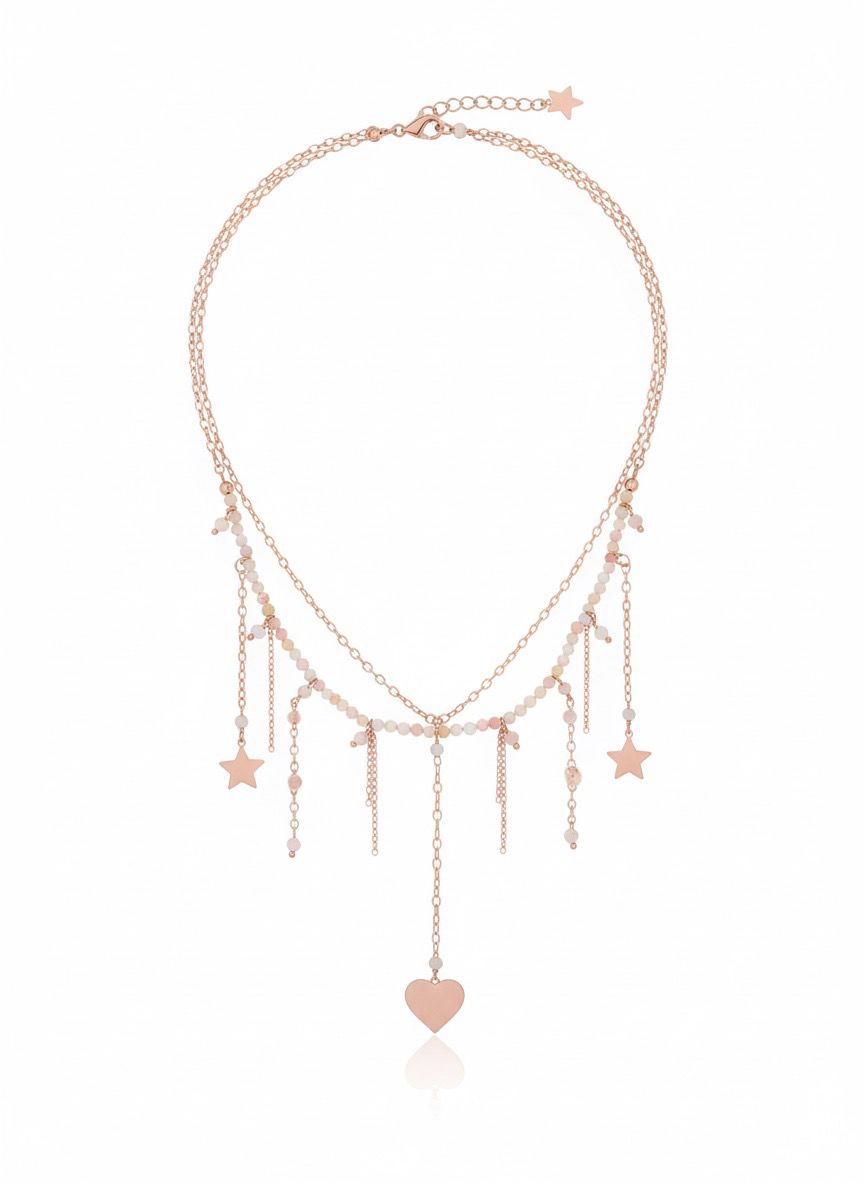 Collana Quarzo Rosa