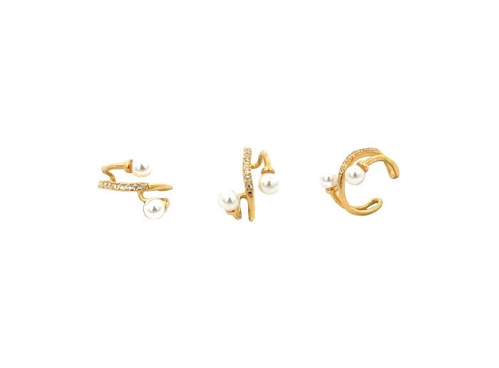 Earcuff Perla Intrecciata