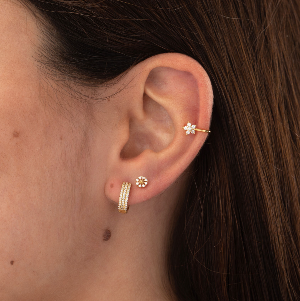 Earcuff Fiore Zirconato