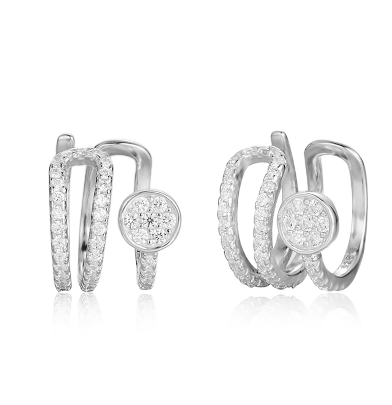 Earcuff Hera Argento925 Rodiato Zirconi Fofo Somani