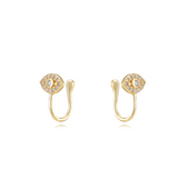 Earcuff Occhio Zirconato Argento925 Placcato Oro18k Zirconi Fofo Somani