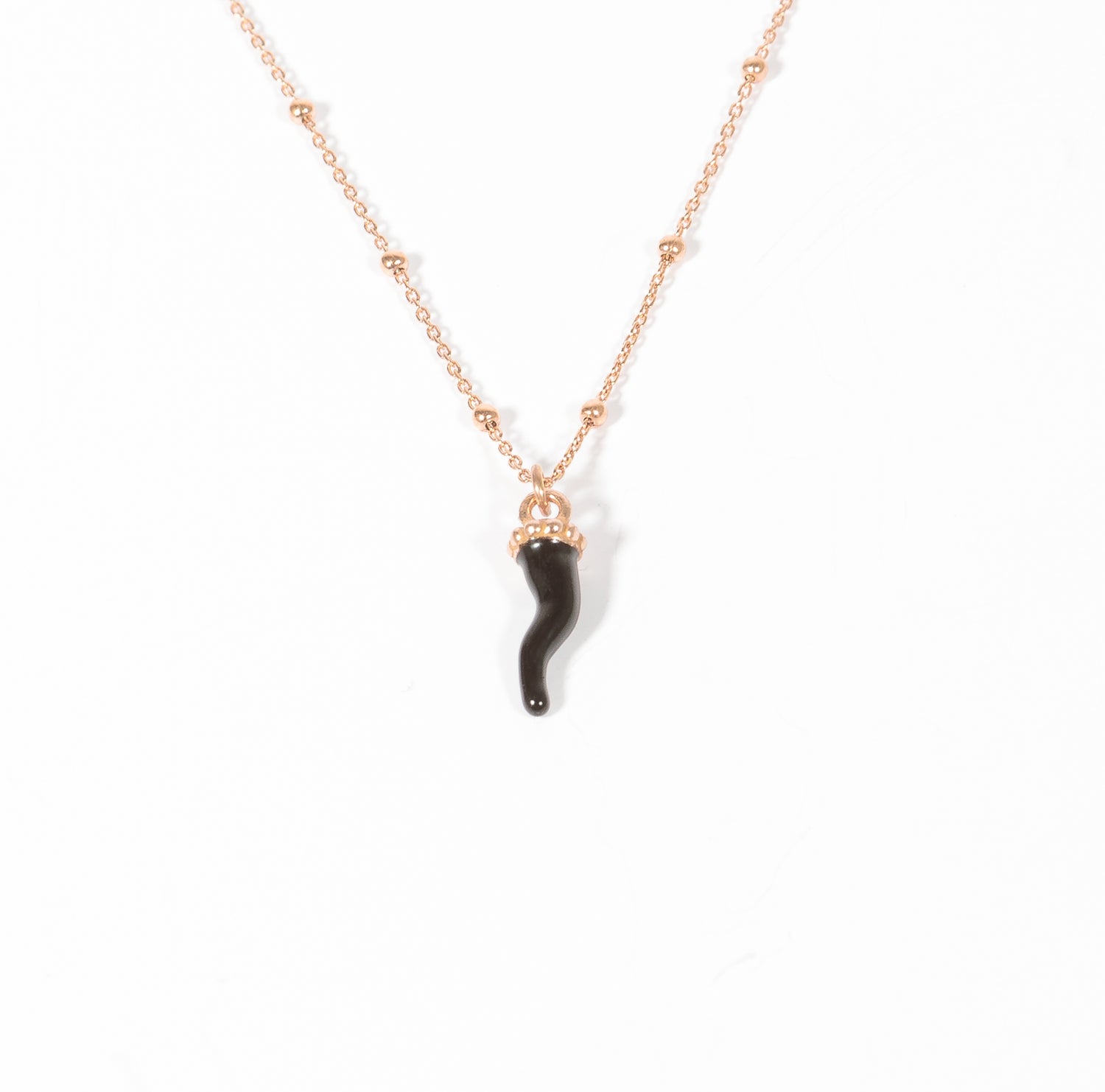 Girocollo Fortunato Rosso o Nero o Oro&Rosso Argento 925 Fofo Somani