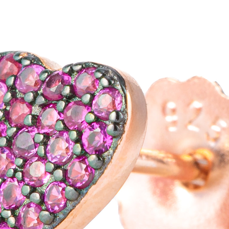 Monorecchino Cuore Rose'