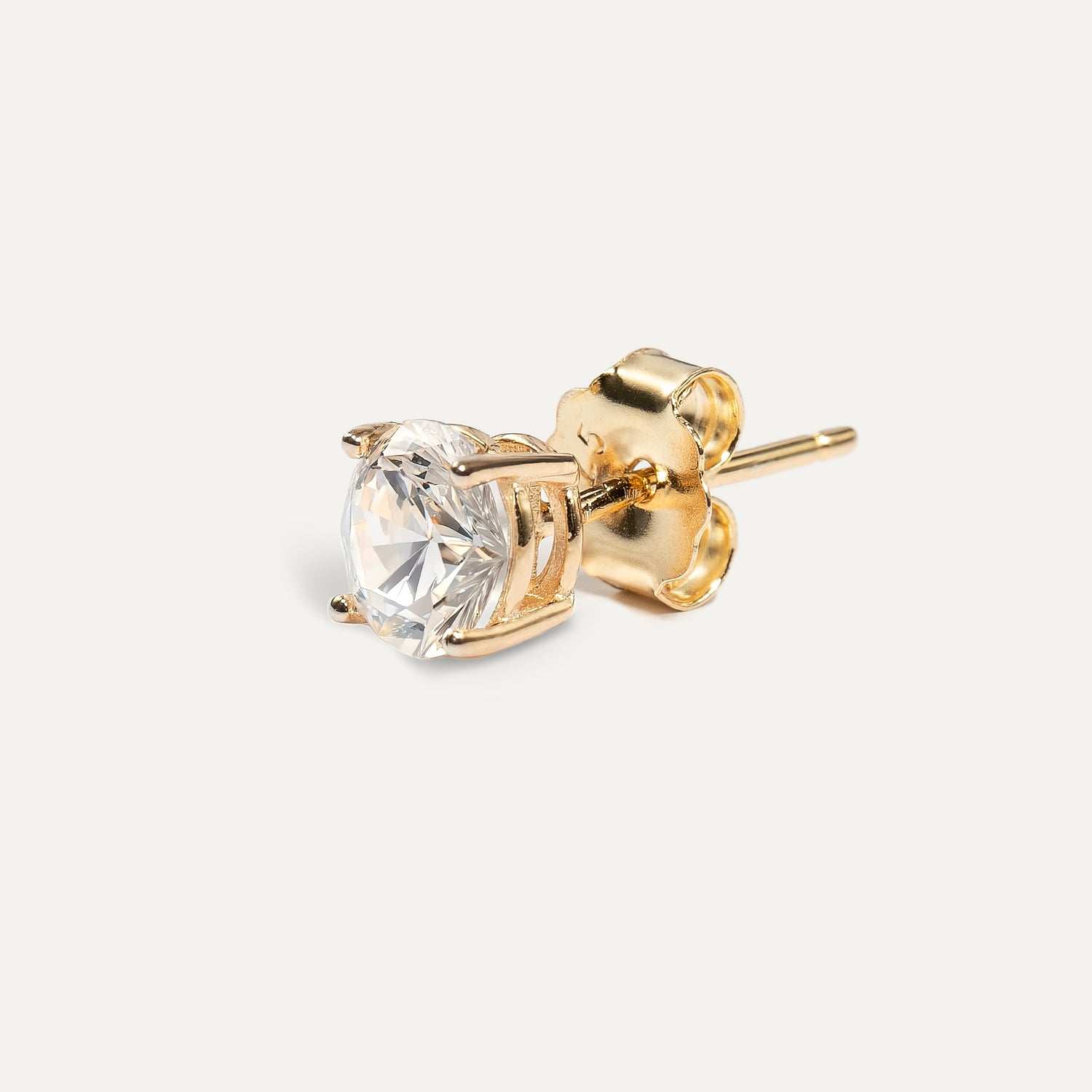 Monorecchino PuntoLuce Medium Dettaglio Argento925 Placcato Oro18k Fofo Somani