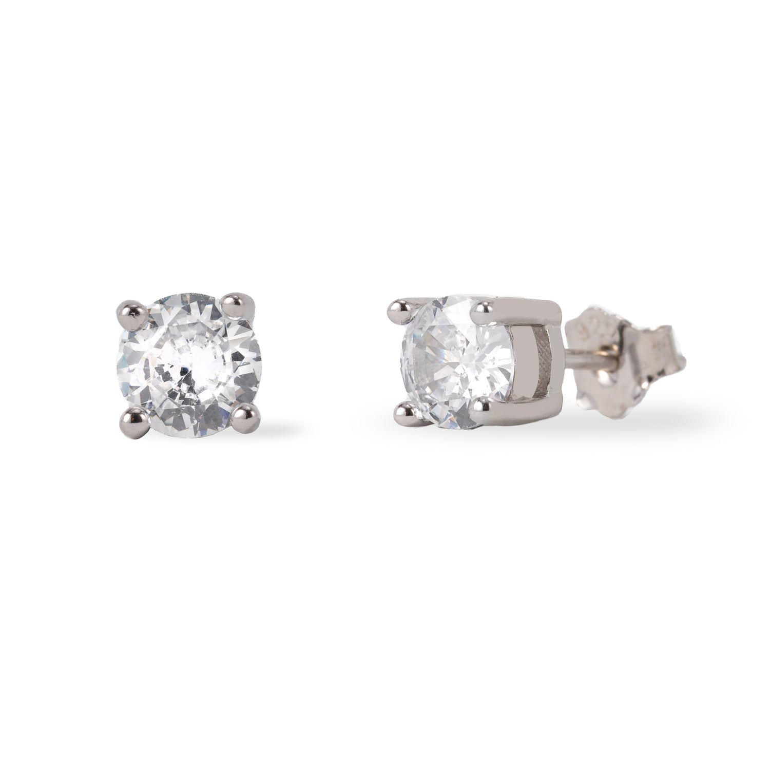 Monorecchino Punto Luce Argento925 Rodiato Zirconi Fofo Somani