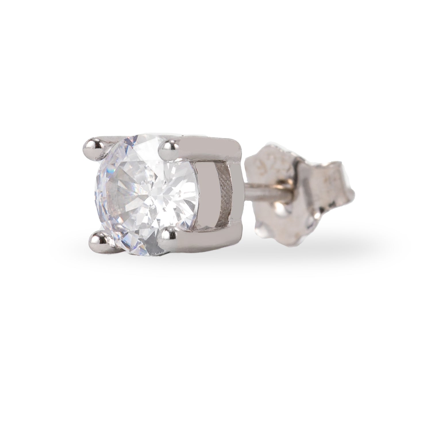 Monorecchino Punto Luce Dettaglio Argento925 Rodiato Zirconi Fofo Somani
