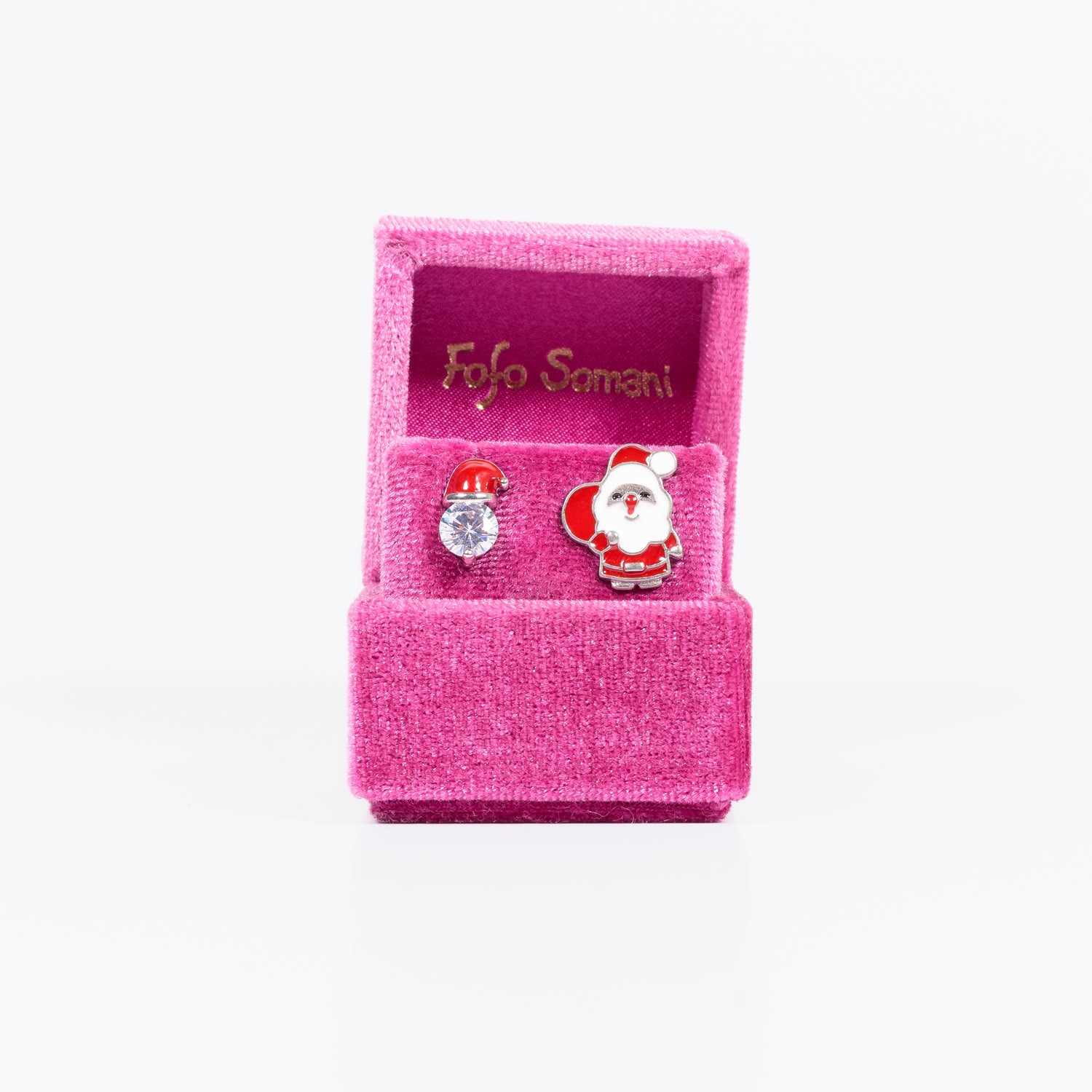 Monorecchino Santa Claus Argento 925 Rodiato Fofo Somani confezione