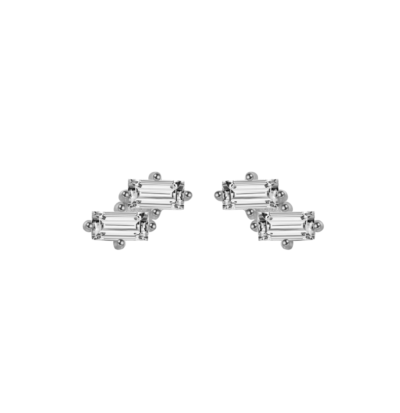 Monorecchino Vega Argento925 Rodiato Zirconi Fofo Somani