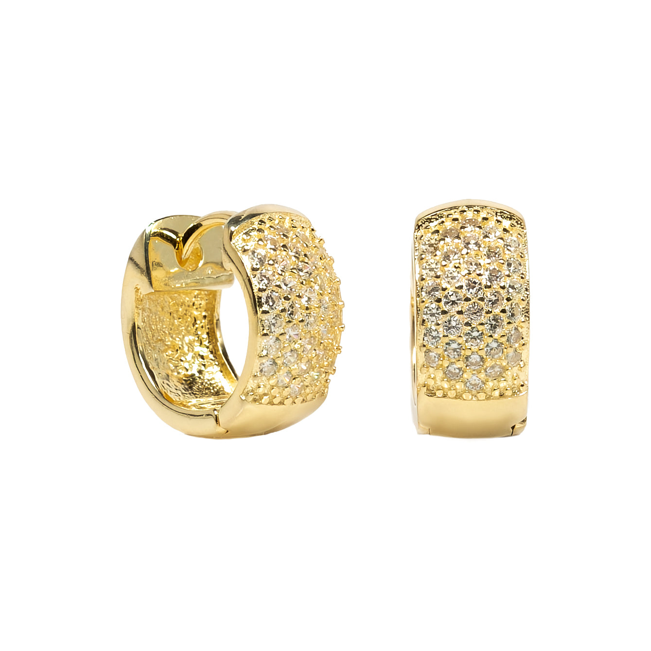 Monorecchino Vik Argento925 Placcato Oro18k Zirconi Fofo Somani