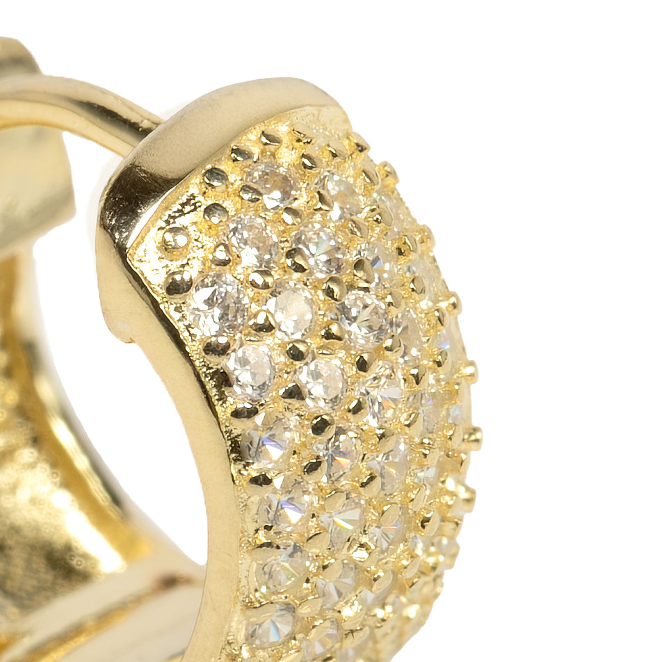 Monorecchino Vik Dettaglio Argento925 Placcato Oro18k Zirconi Fofo Somani