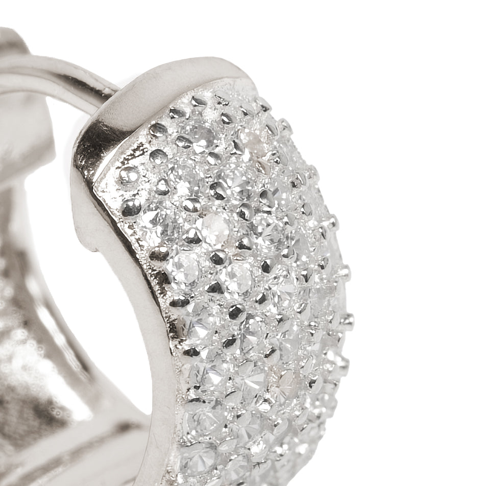 Monorecchino Vik Dettaglio Argento925 Rodiato Zirconi Fofo Somani