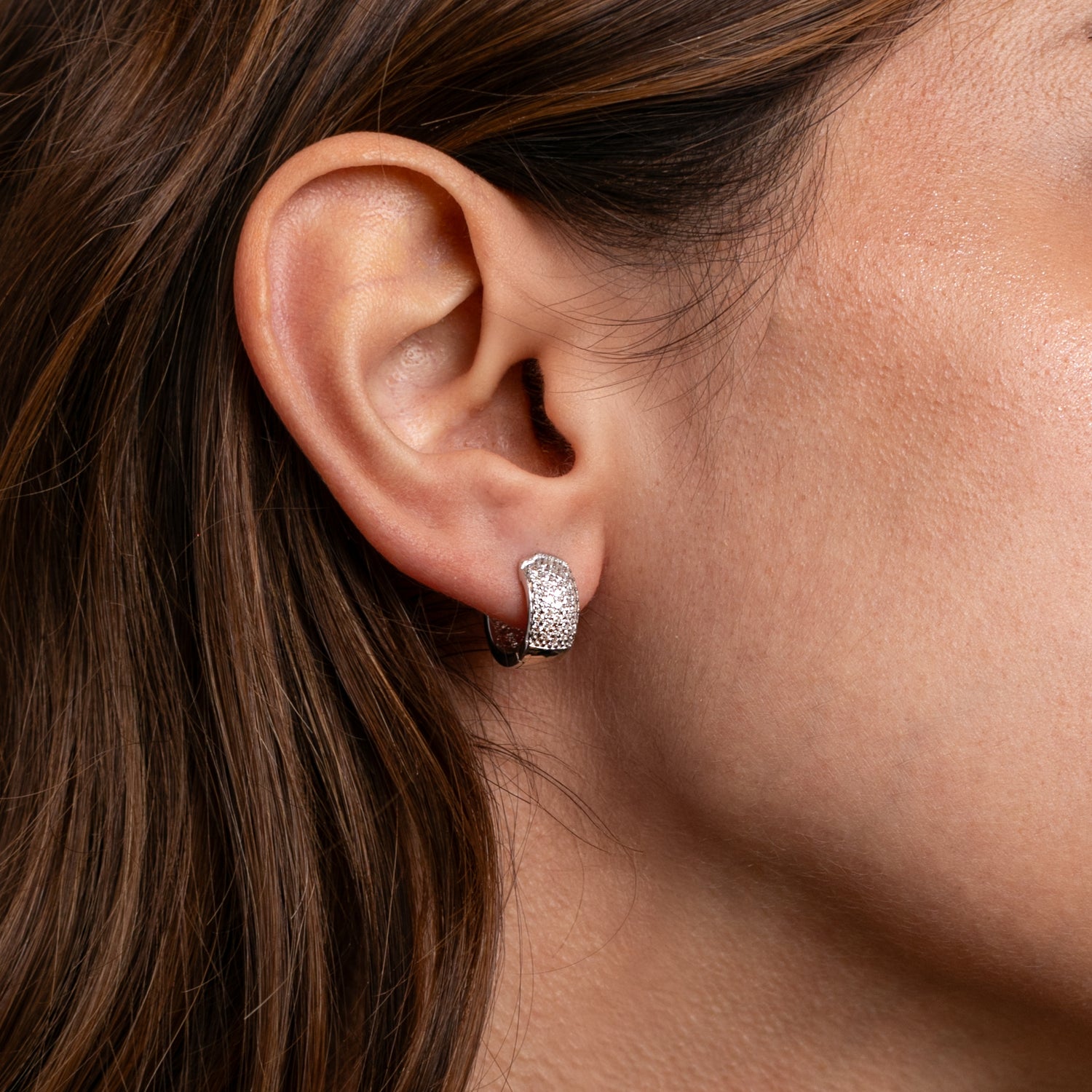 Monorecchino Vik Modella Argento925 Rodiato Zirconi Fofo Somani