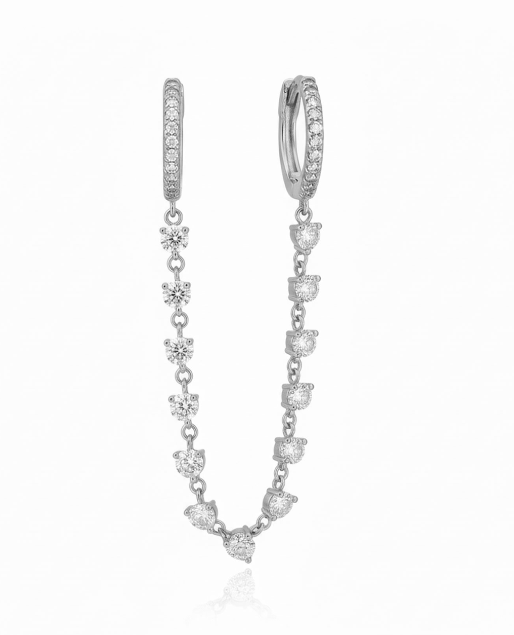 Doppio cerchietto zirconato