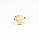 Anello Cocktail Ring Madreperla E Cristallo Di Rocca Argento 925 Fofo Somani