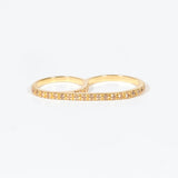 Anello Doppio – Gold Champagne Argento 925 Fofo Somani