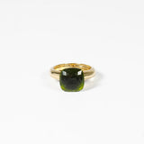 Anello Eden argento 925 con placcatura in oro18k quarzo idrotermale Fofo Somani