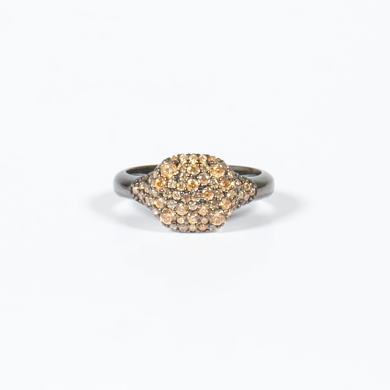 Anello Mignolo Petit Pave Champagne Fofo Somani