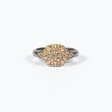 Anello Mignolo Petit Pave Champagne Fofo Somani