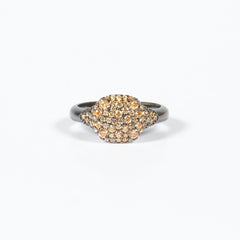 Anello Mignolo Petit Pave Champagne Fofo Somani