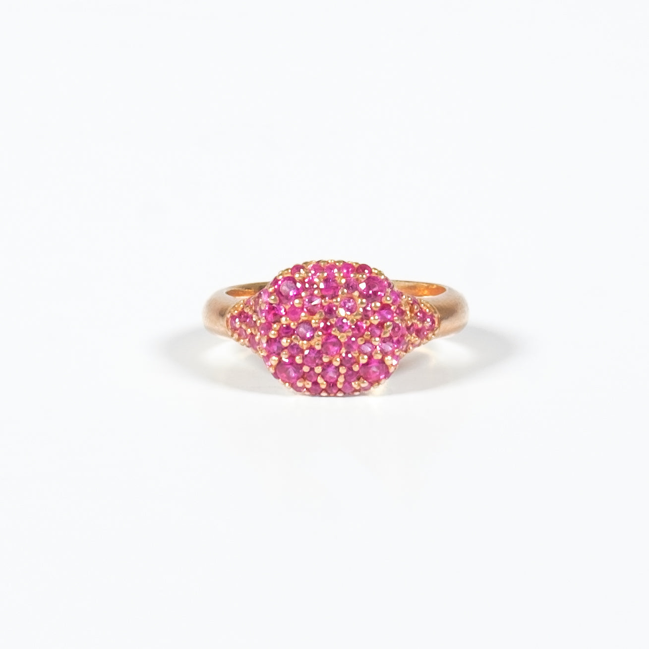 Anello Mignolo Petit Pave Fucsia Fofo Somani