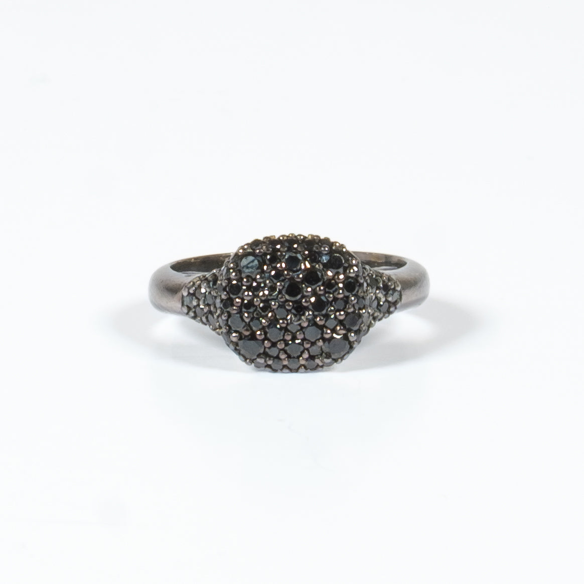 Anello Mignolo Petit Pave Nero Fofo Somani