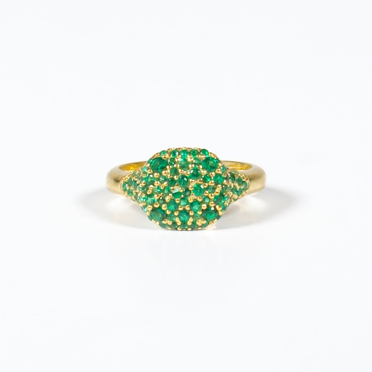 Anello Mignolo Petit Pave Verde Fofo Somani