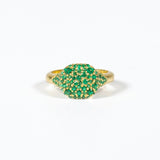 Anello Mignolo Petit Pave Verde Fofo Somani