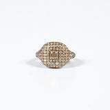 Anello Mignolo Regular Zirconi Champagne Fofo Somani