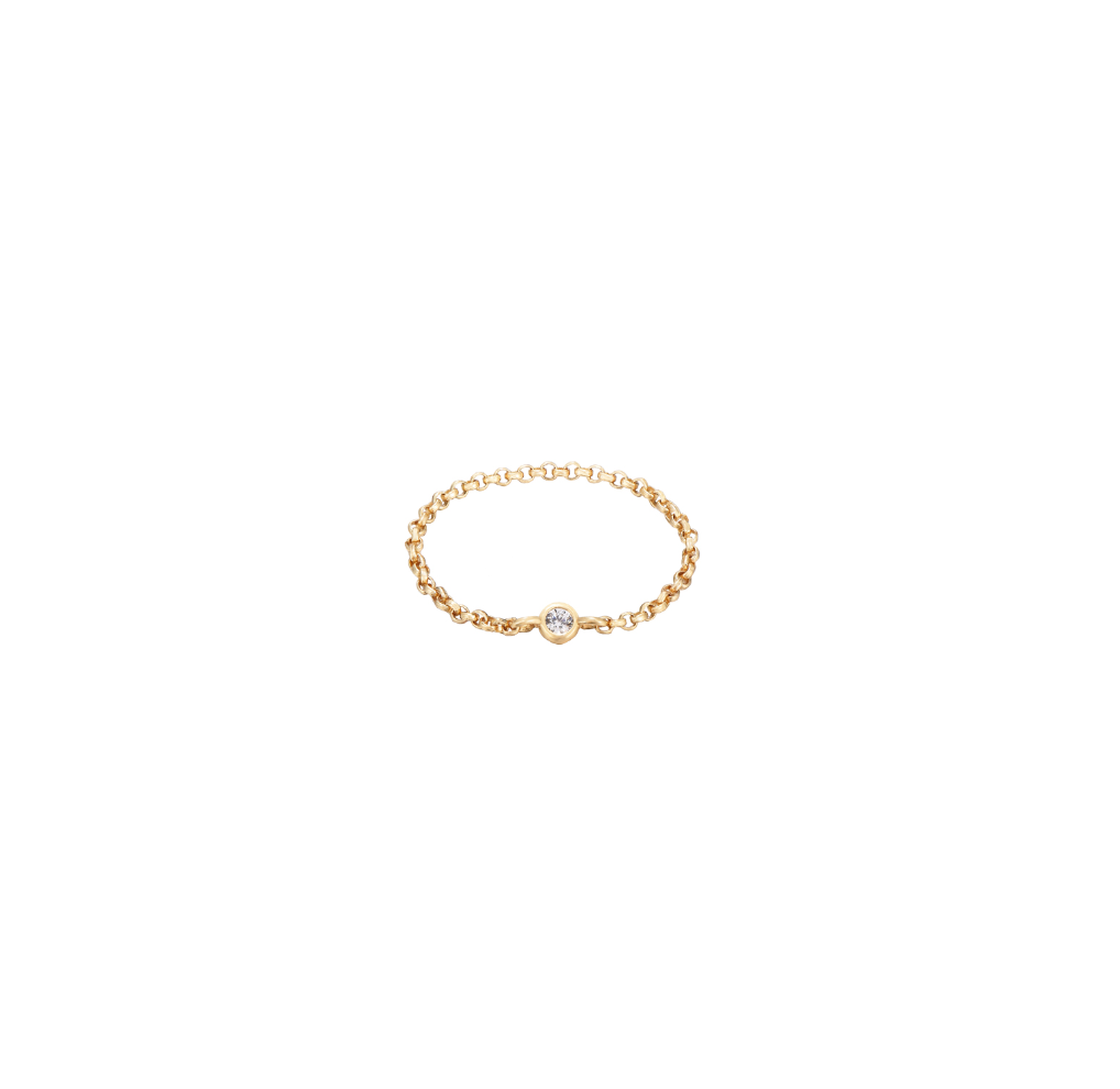 Anello Invisible Argento925 Placcato Oro18k Zircone Fofo Somani